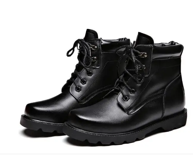 

Shoes Boots Men Bota Masculina Military Boots Warm Wool Fur inside Askeri Bot Winter Shoes Men Genuine Leather Martin Dr Martins