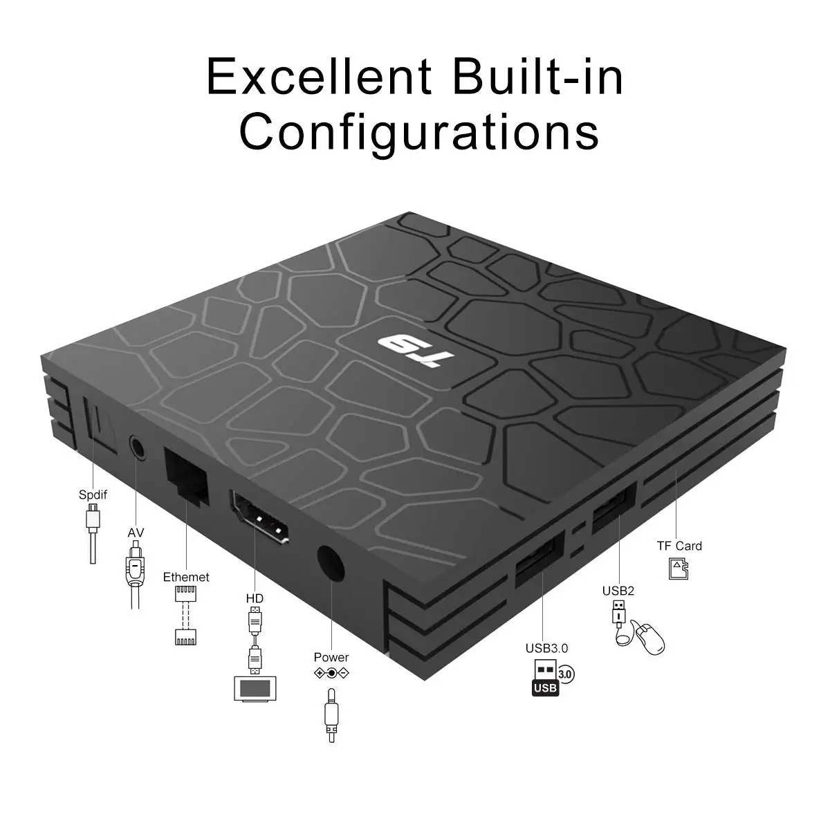 2018 T9 TV Box Android 8.1 8 0 Smart 4GB 32GB 64GB tv box prefix Rockchip RK3328 1080P H.265 4K Google Play Netflix media player