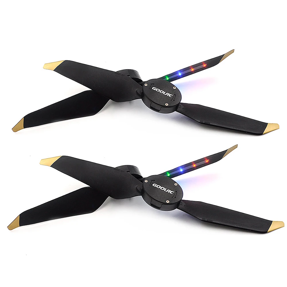GoolRC 2Pair Propellers for DJI Mavic Pro Platinum FPV Drone LED Flash