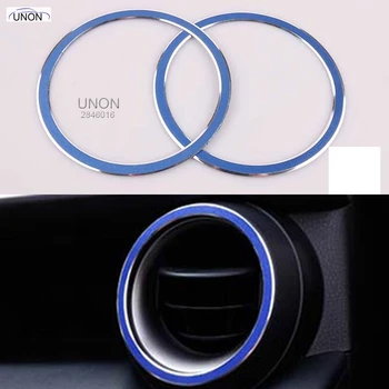 

Interior 2 Color For Choice ! For Toyota RAV4 Rav 4 2013-2017 Metal Side Air Condition Vent Outlet Cover Trim 2 Pcs / Set