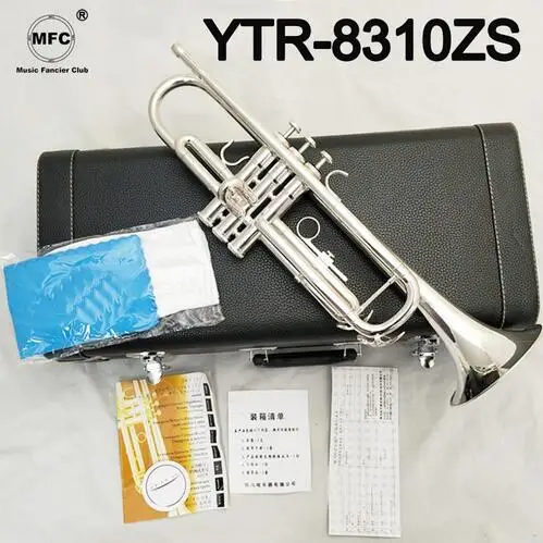 

Japan Professional Bb Trumpet YTR-8310ZS Silver Plated Trompete Instrumentos Musicales Profesionales With Case Mouthpiece
