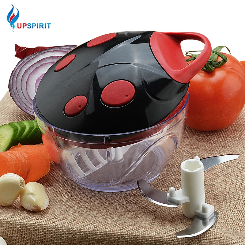 

Upspirit Multifunction Vegetable Cutter Chopper Stainless Steel Salad Maker Manual Meat Slicer Grinder Egg Beater Kitchen Tools