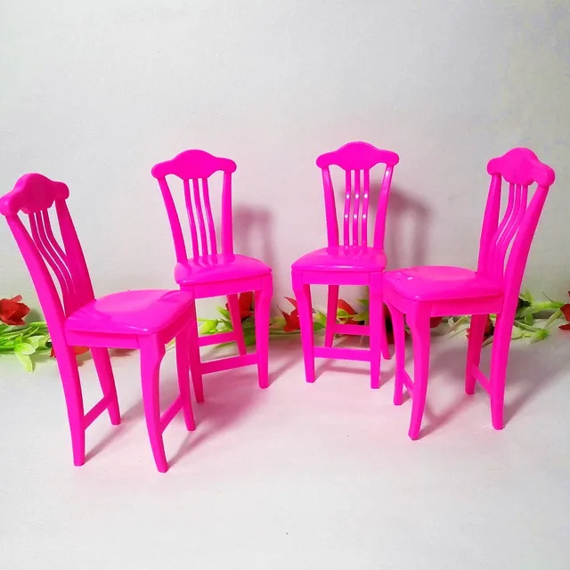 4pcs Lot Pink Nursery Baby High Chair Table 1 6 For Barbie 4pcs Lot Pink Nursery Baby High Chair Table 1 6 For Barbie Doll S