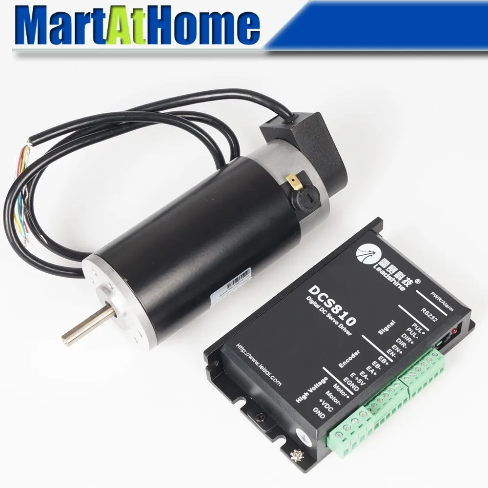 Leadshine CNC Servo Drvie Kit DCS810 Servo Driver + DCM50205D DC Brush