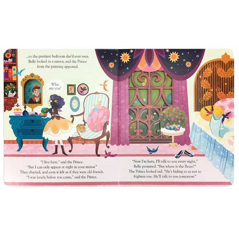English Educational Picture Books Peep Inside Beauty and the Beast For Baby Early Childhood gift Children reading book English Educational Picture Books Peep Inside Beauty and the Beast For Baby Early Childhood gift Children reading book