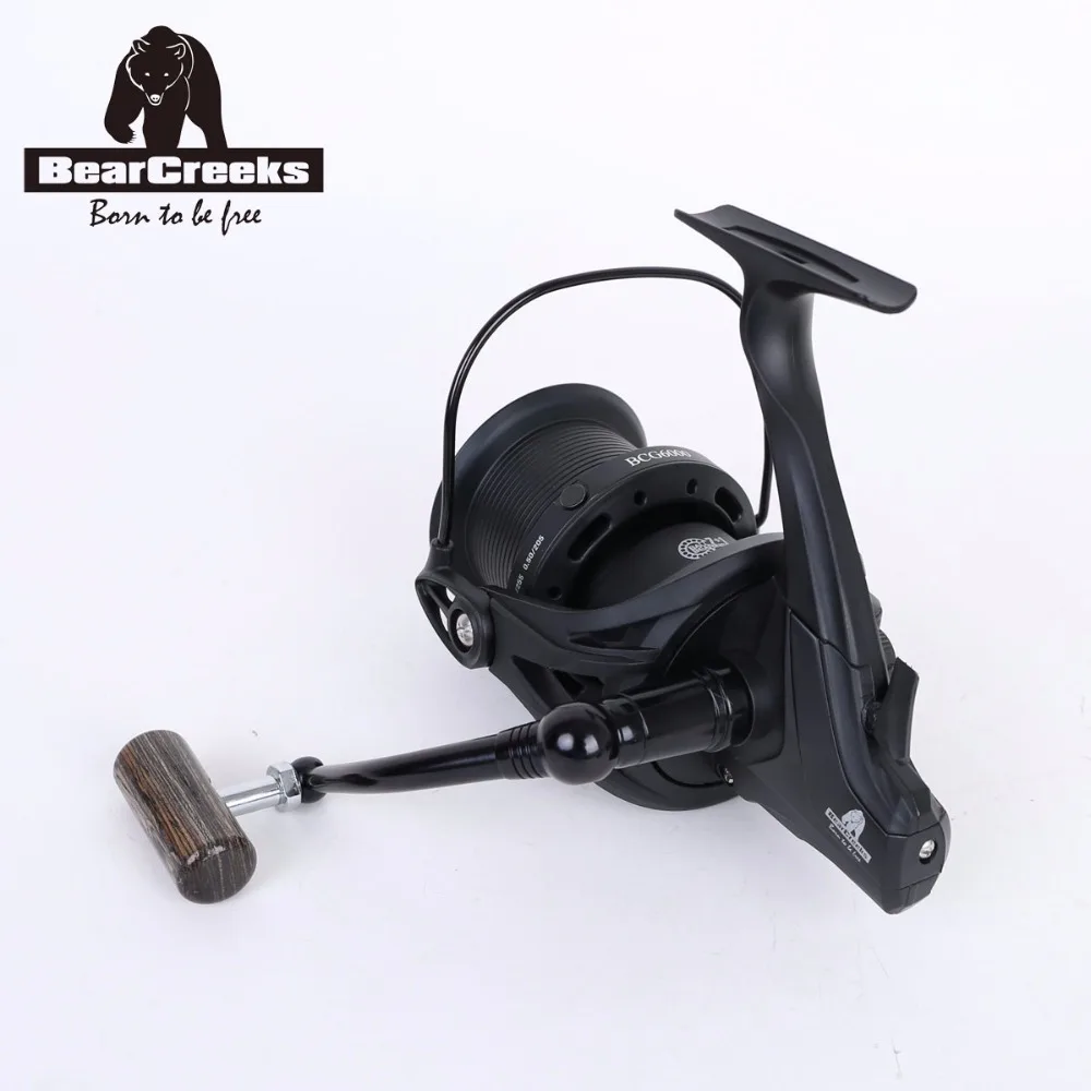 BearCreeks BCG6000 карповая рыболовная длинная литая большая яма Катушка спиннинговая