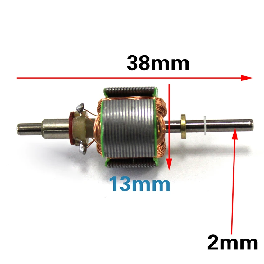 

130 Motor Rotor Bare Motor Coil DIY Micro DC Motor Self-making Technology Theory Show 38mm Motor Rotor