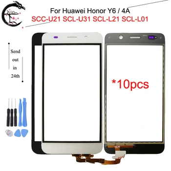 

10PCS Touch Panel For Huawei Honor Y6 4A SCC-U21 SCL-U31 SCL-L21 SCL-L01 Touch Screen With Flex Cable HonorY6 Sensor Digitizer