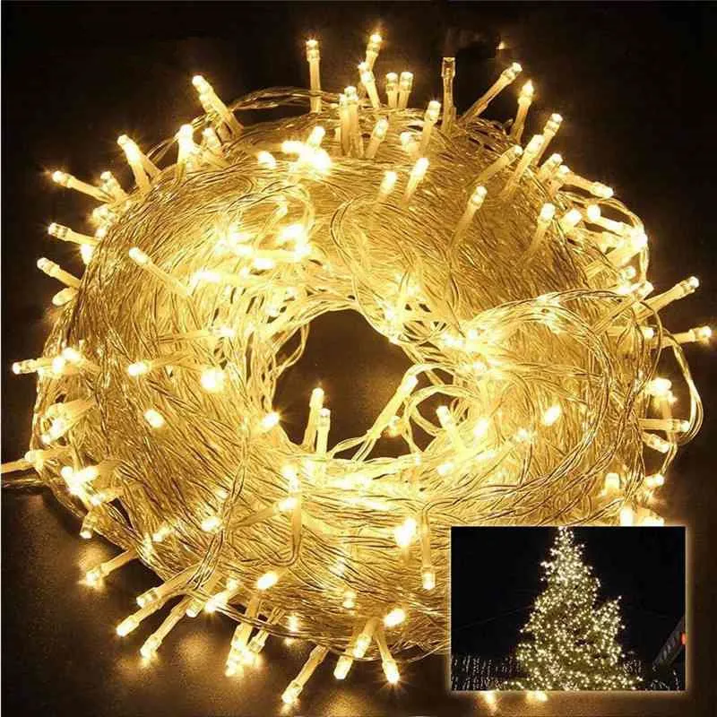 LED light string 10m 20m 30m waterproof outdoor 220V / 110V Christmas wedding party holiday New Year outdoor decoration LED light string 10m 20m 30m waterproof outdoor 220V / 110V Christmas wedding party holiday New Year outdoor decoration