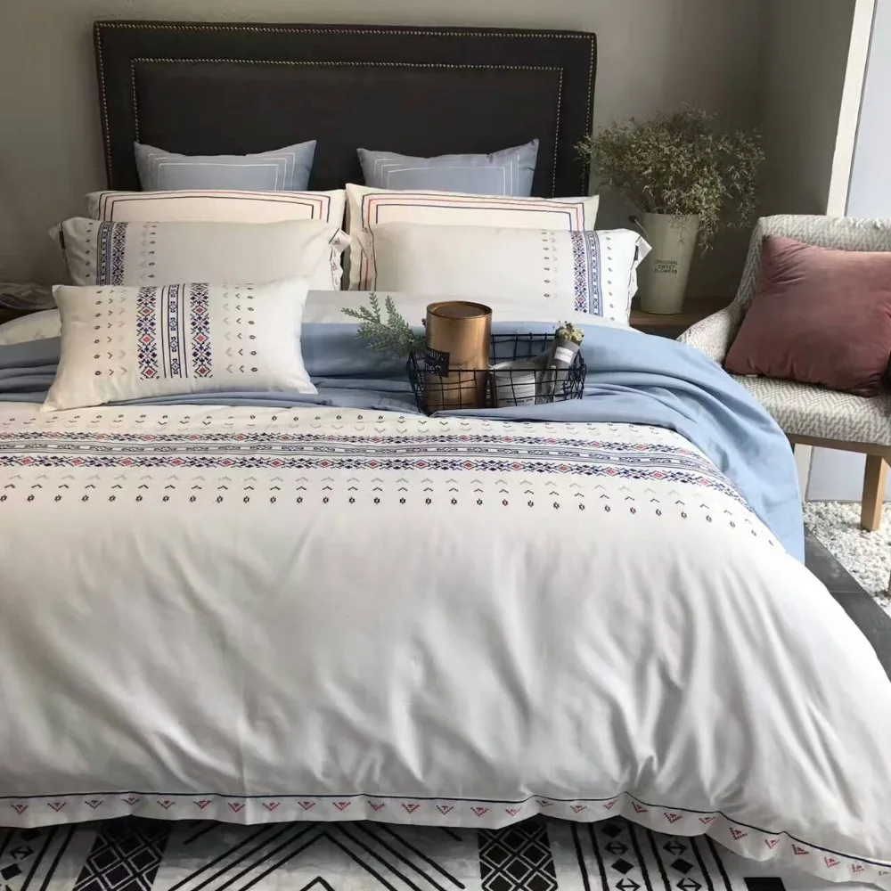 Popular Unique Comforter Setsbuy Cheap Unique Comforter Sets Lots - Euro Embroidered Unique Tencel Linen Cotton Bedding Sets Bed Duvet Coversets Jogo De Cama Bed Set Car Cover Housse De Couette popular unique comforter setsbuy cheap unique comforter sets lots - euro embroidered unique tencel linen cotton bedding sets bed duvet coversets jogo de cama bed set car cover housse de couette