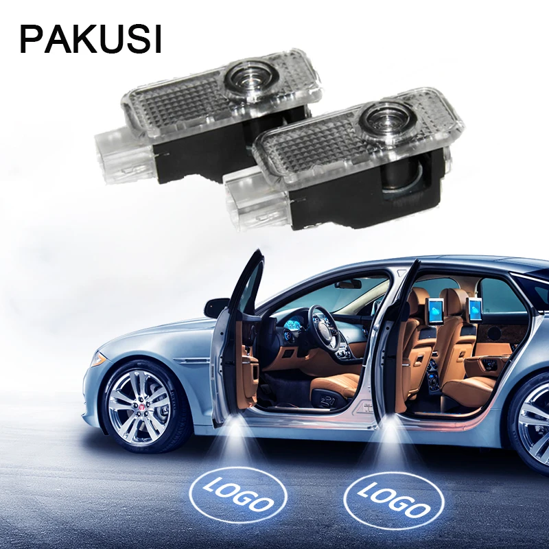 

PAKUSI Car Door Welcome Light For Audi A3 A4 B6 B8 B7 A6 C5 C6 Q5 A5 Q7 Q3 TT R8 A8 A7 accessores SLine Projector logo LED Lamp