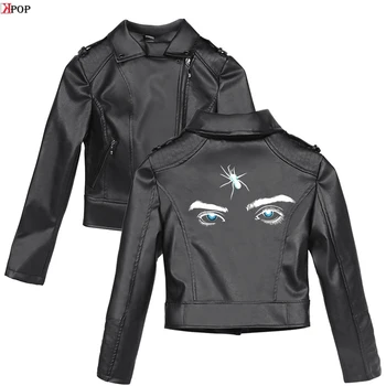

Billie Eilish New Clothes print Pink/Black PU Leather Jackets Women Riverdale Serpents Streetwear Leather Brand Coat plus