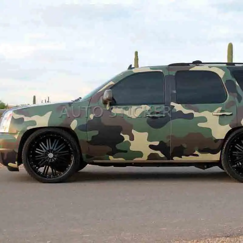Best Offers PVC zelfklevende Legergroen Bruin Zwart Camouflage Auto Sticker Wrap Vinyl Film Camo Automobiles Motorcycle Decal