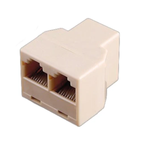 Durable RJ45 3 Way Network Cable Splitter Extender Plug Coupler