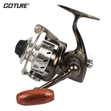 Goture Mini Fishing Reel Palm Size Metal Coil Ultra Light Small Spinning Reel For Ice Fish Pen Fishing Rod Molinete Pesca