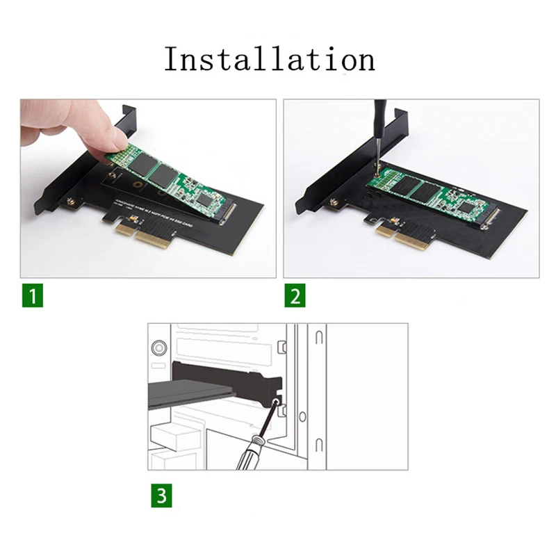 PCI-Express PCI-E 3,0X4 к M.2 NGFF M ключ слот конвертер адаптер карта M2 Nvme PCIE SSD Riser Card для настольного компьютера Поддержка 2230 22