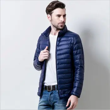 

Autumn Winter Lightweight Thin 90% White Duck Down Jacket Men Casual Ultralight Male Feather Jackets Coat Ultra Light size M-6XL