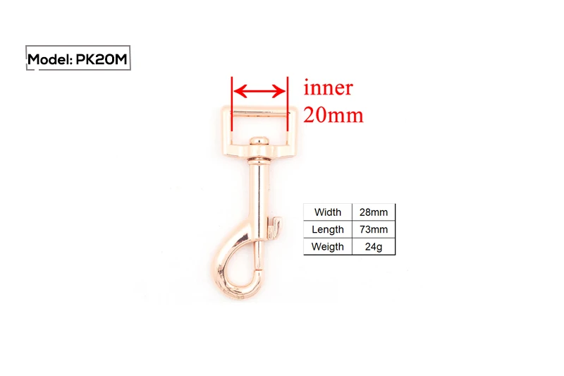 Металлическая пряжка для сумки, поводка для кошки, собаки, 25 мм, лямки, 30 мм, поворотный крючок для рюкзака, 15 мм, аксессуары diy, 20 мм, прочная твердость