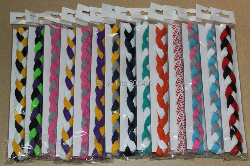 2016 new arrival sports yoga headband Black Red White Braided Headband Hair Bands Non Slip Sports Mixed