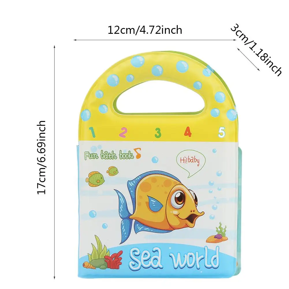 EVA Baby Bath Book Newbron Bath Toy Active Crinkle портативный узор Тихая книга для раннего обучения детей игрушки тканевая книга