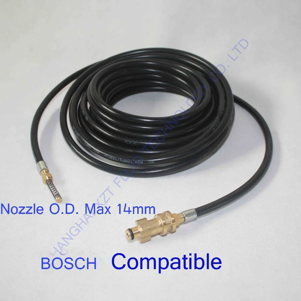 A13 35'/10m 16MPa/2300PSI Pressure washer sewer drain cleaning hose for