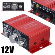 1 шт. Профессиональный красный стереофонический усилитель HiFi алюминиевый MA-170 2CH низкий уровень искажений усилитель для компьютера Настольный динамик
