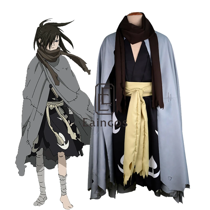 Аниме Dororo Hyakkimaru кимоно косплей Хэллоуин костюм накидка полный комплект|Костюмы