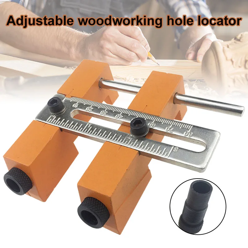 

Adjustable Hole Jig Drill Guide DIY 9.5mm Drill Bit for Carpentry MJJ88