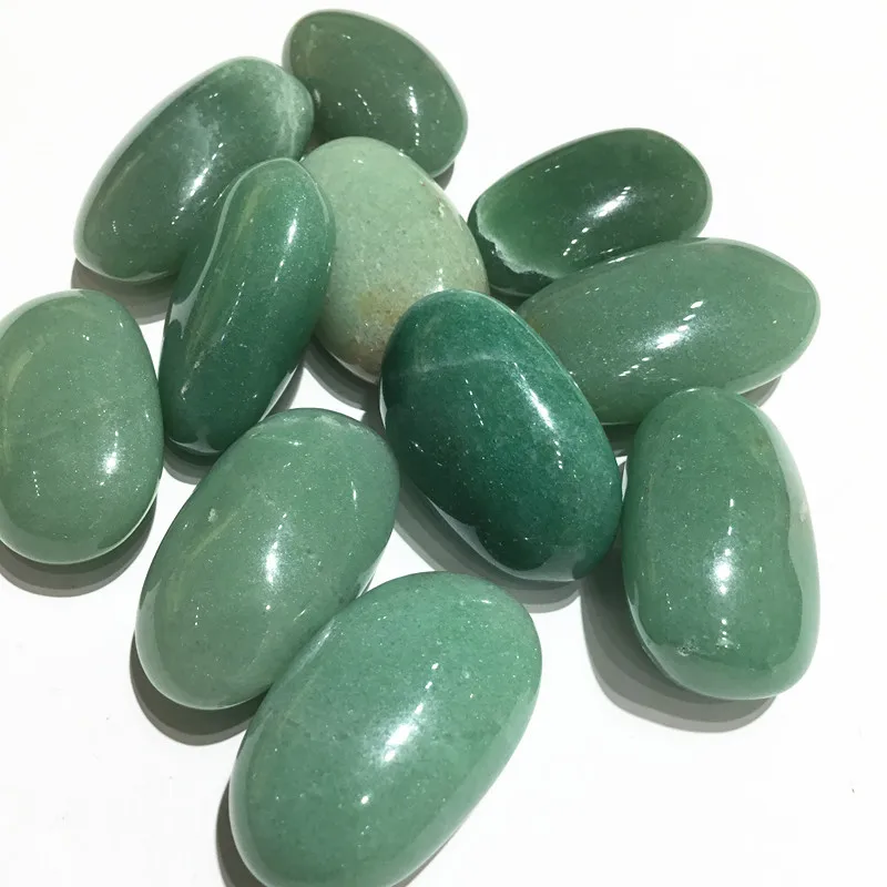 

Natural Polished Gemstone crystal Pebble stones Green Aventurine Bulk Tumbled stones for Reiki