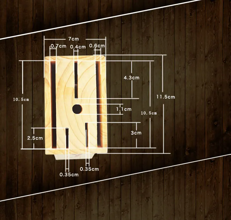 Yetscen 7 Слот деревянный держатель для ножей стойки/деревянный нож блок/хранения ножей/Держатель ножей