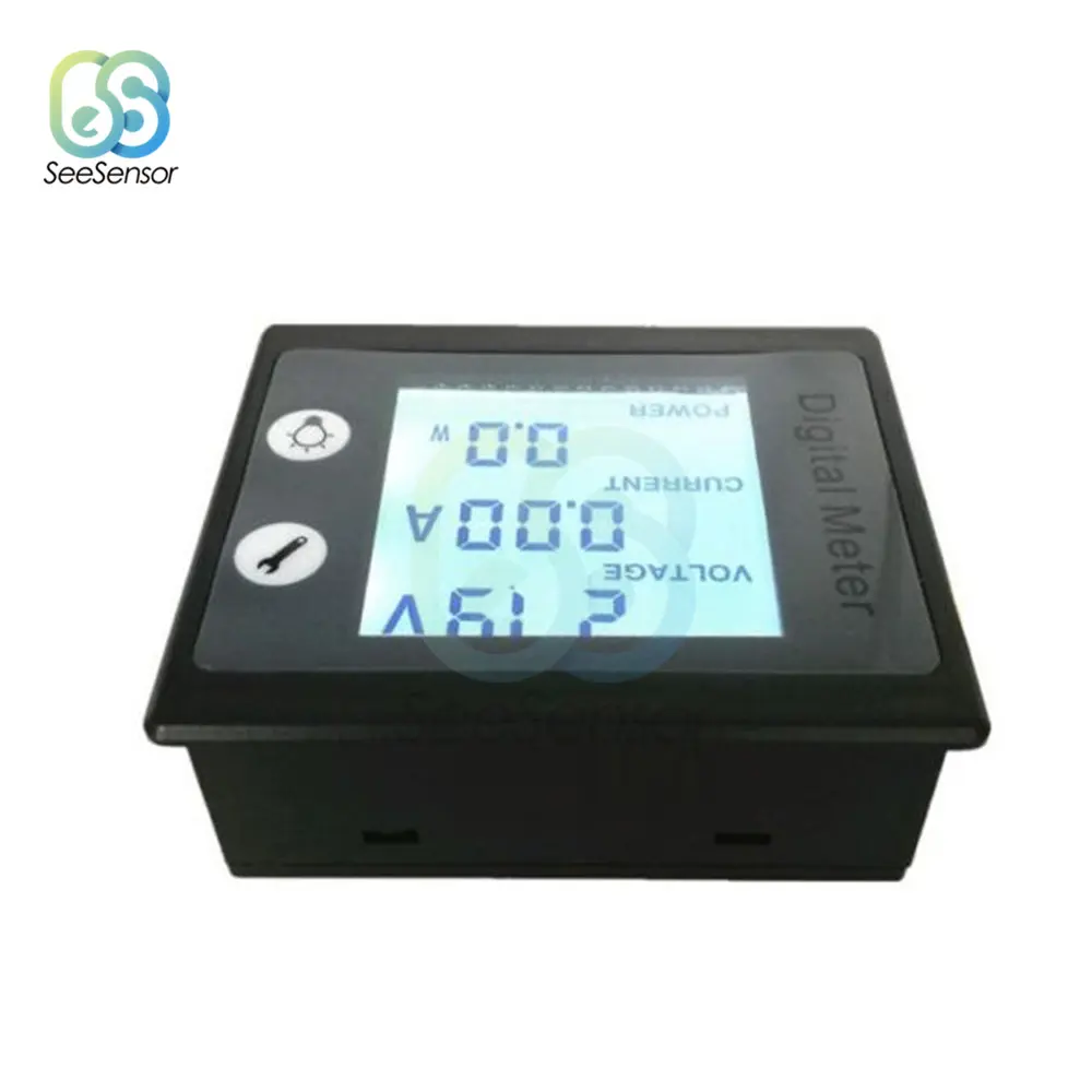 AC 80-260 В 100A AC lcd Цифровой Амперметр Вольтметр мощность энергии Вольт Напряжение измеритель тока с STN ЖК-подсветкой 110 В 220 В