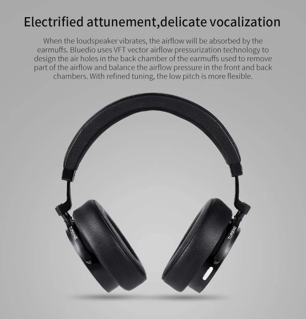 Bluedio T5S Active Шум отмена Беспроводной Bluetooth наушники Портативный гарнитура с микрофоном для сотовых телефонов