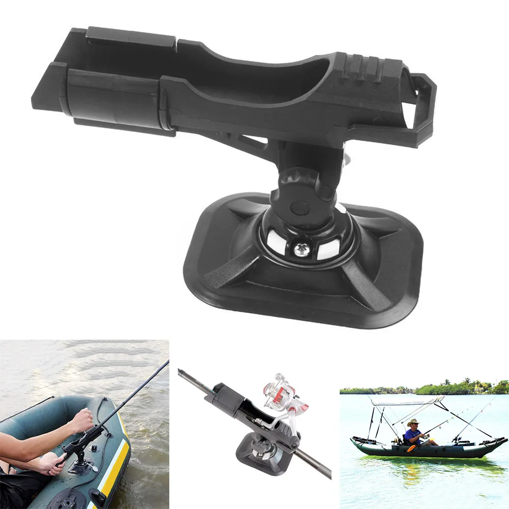 

Newly Adjustable 360 Degree Fishing Rod Holder Mount Durable Safe Flexible For Kayaks Boat BF88