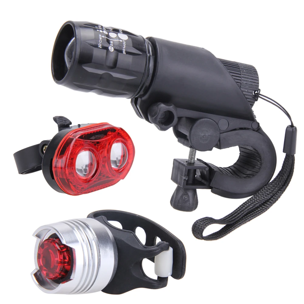 Portable Bike LED Lights Combination With Bike Helmet Quick Release