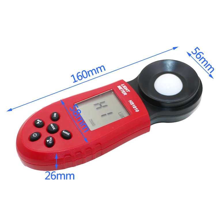 HS1010 Новый 200,000 люкс Digital Light Meter Luxmeter метров люминометр фотометр Lux FC