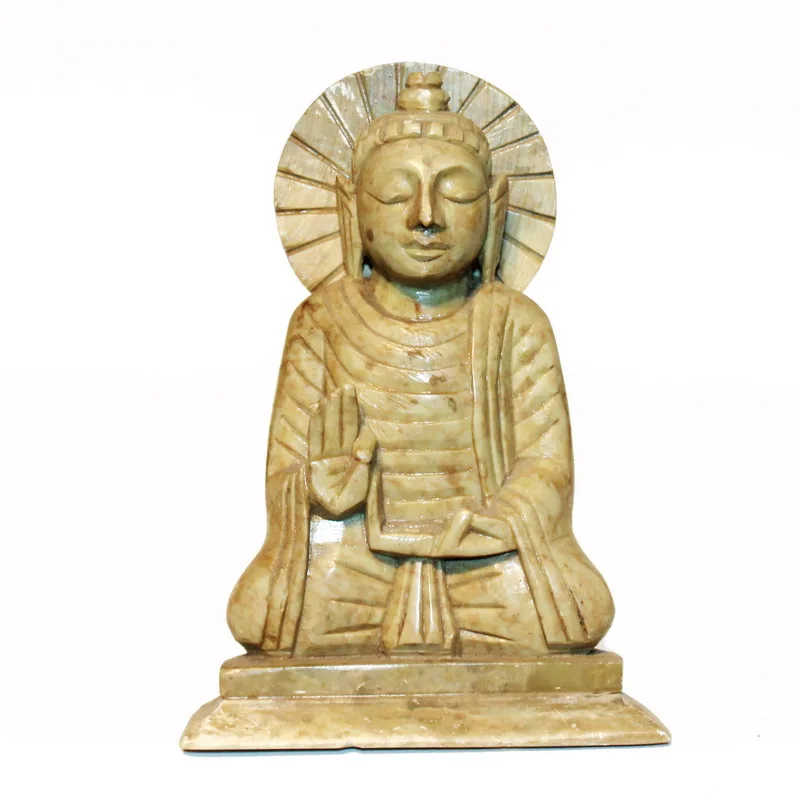 

Sakyamuni Buddha does not move Buddha stone carving jade handmade Tibetan old Buddha statue
