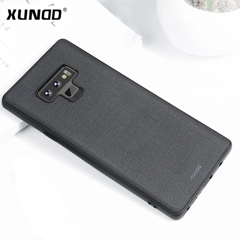 XUNDD роскошный кожаный текстурный чехол для телефона для samsung Galaxy Note 9 Магнитный чехол с поддержкой беспроводной зарядки ультра тонкий