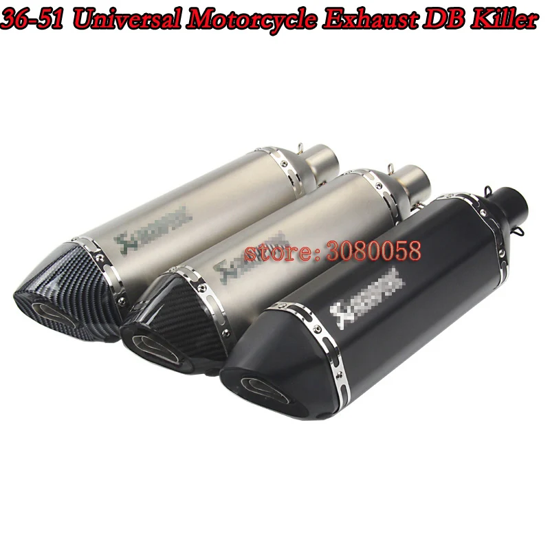 570-370MM-marcado Láser Universal de Escape de la motocicleta escapar Scooter silenciador de fibra de carbono con z750 GSXR600 R6 CBR500