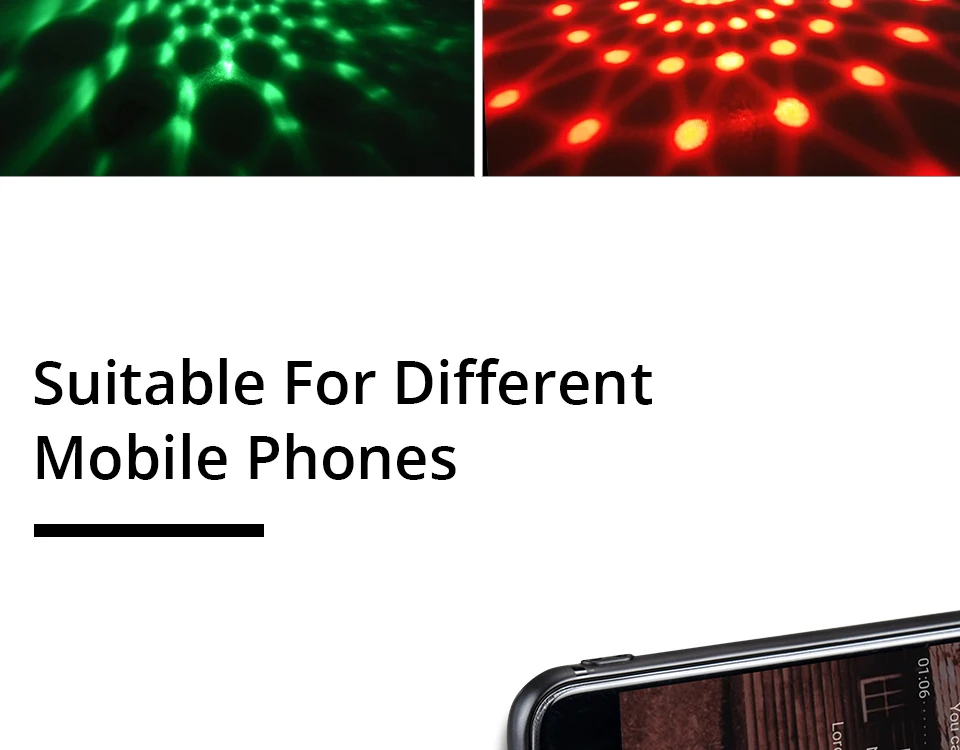 Mini USB led Party Lights Portable Crystal Magic Ball (5)