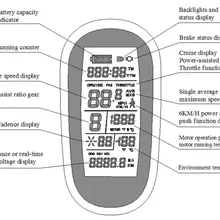 Ebike 24 в 36 в 48 в интеллектуальный KT lcd 6 kt lcd 6 дисплей панели управления электровелосипед велосипед Части контроллер KT