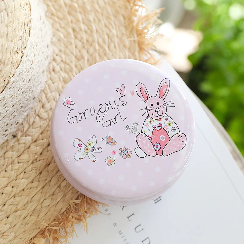 Colorful Mini Cute Cartoon 8.5 x 8.5 x 3.5cm Pill Lipstick Tin Storage Coin Box Wedding Party Candy Gift Tin Box Kids Gift