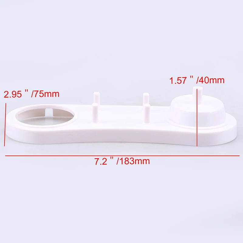 WHISM пластиковый держатель для электрической зубной щетки органайзер для хранения зубной щетки белая подставка с отверстием для зарядного устройства