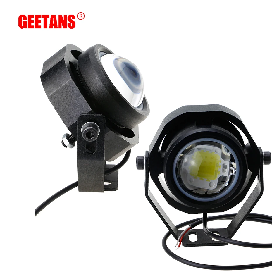 GEETANS 2Pcs 10W 12V 24V LED car fog font b lamp b font Spot Flood Round