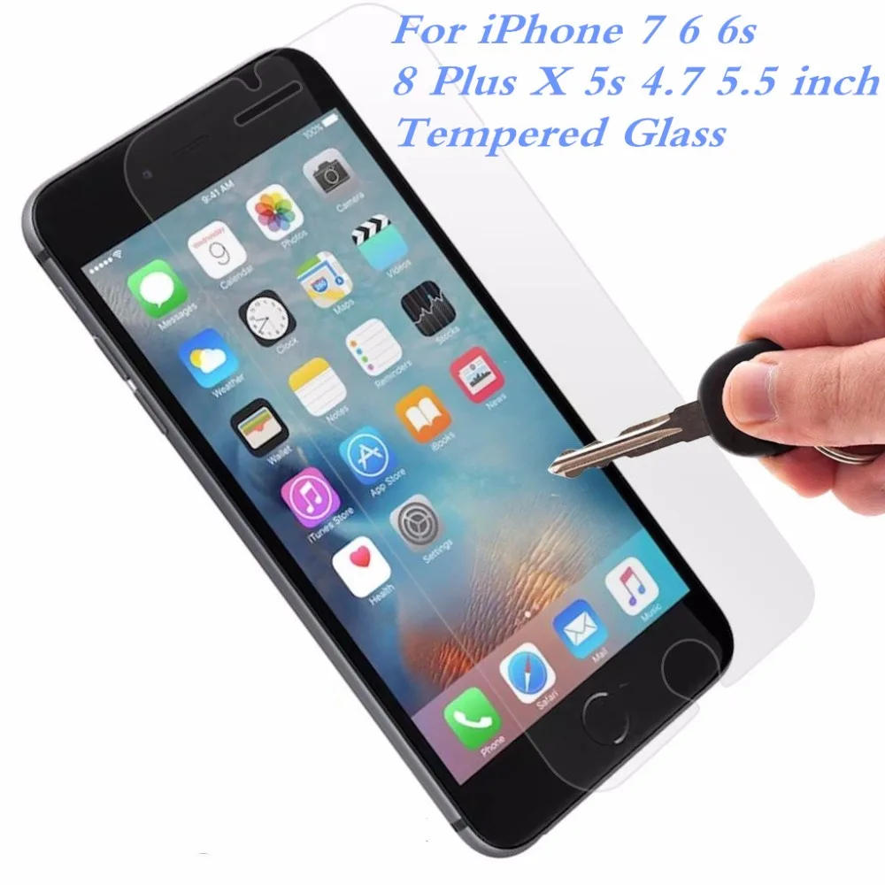 10pcs 2.5D Anti Privacy Tempered Glass For iPhone 7 6 8 5S SE Screen