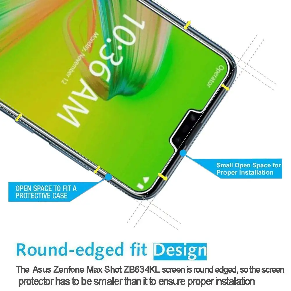2 шт. ASUS Zenfone Max M2 ZB633KL 2.5D 9H закаленное стекло для Asus ZenFone Pro ZB631KL Защитная пленка