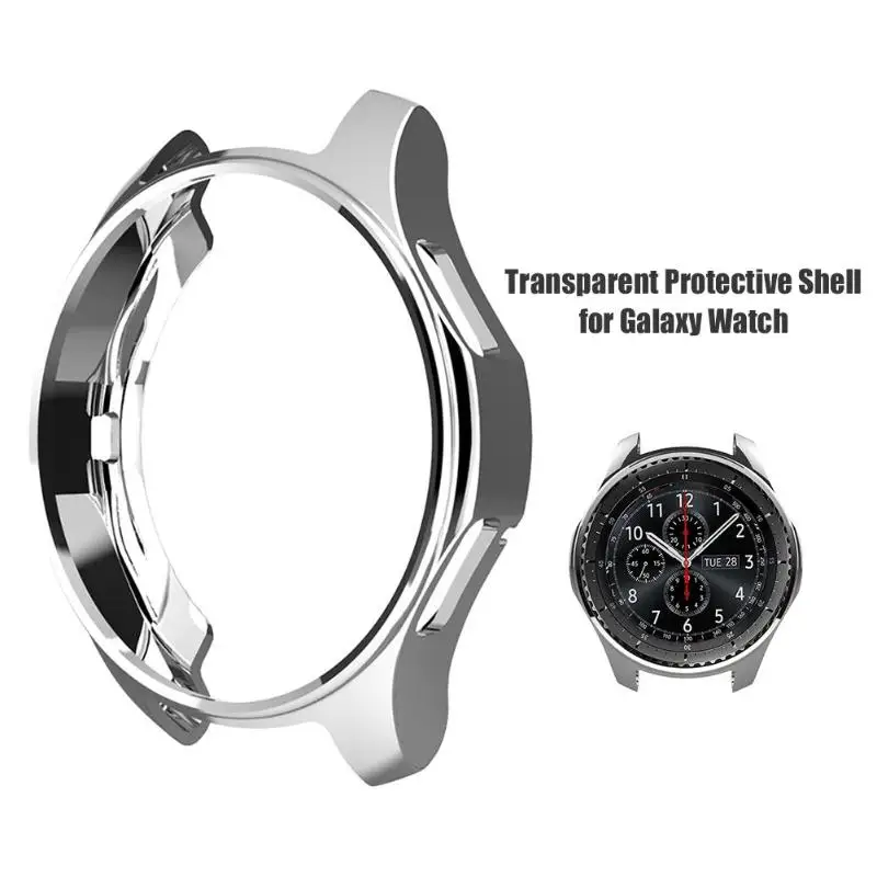 

Soft TPU Plated All-Around Protective Cases Cover Shell Frames for Samsung Gear S3/Galaxy Watch 46mm