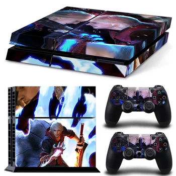 

Video Popular Game Vinyl High-quality Stickers For Sony PS4 Console + 2 controller Skin Stickers skins #TN-PS4-0018
