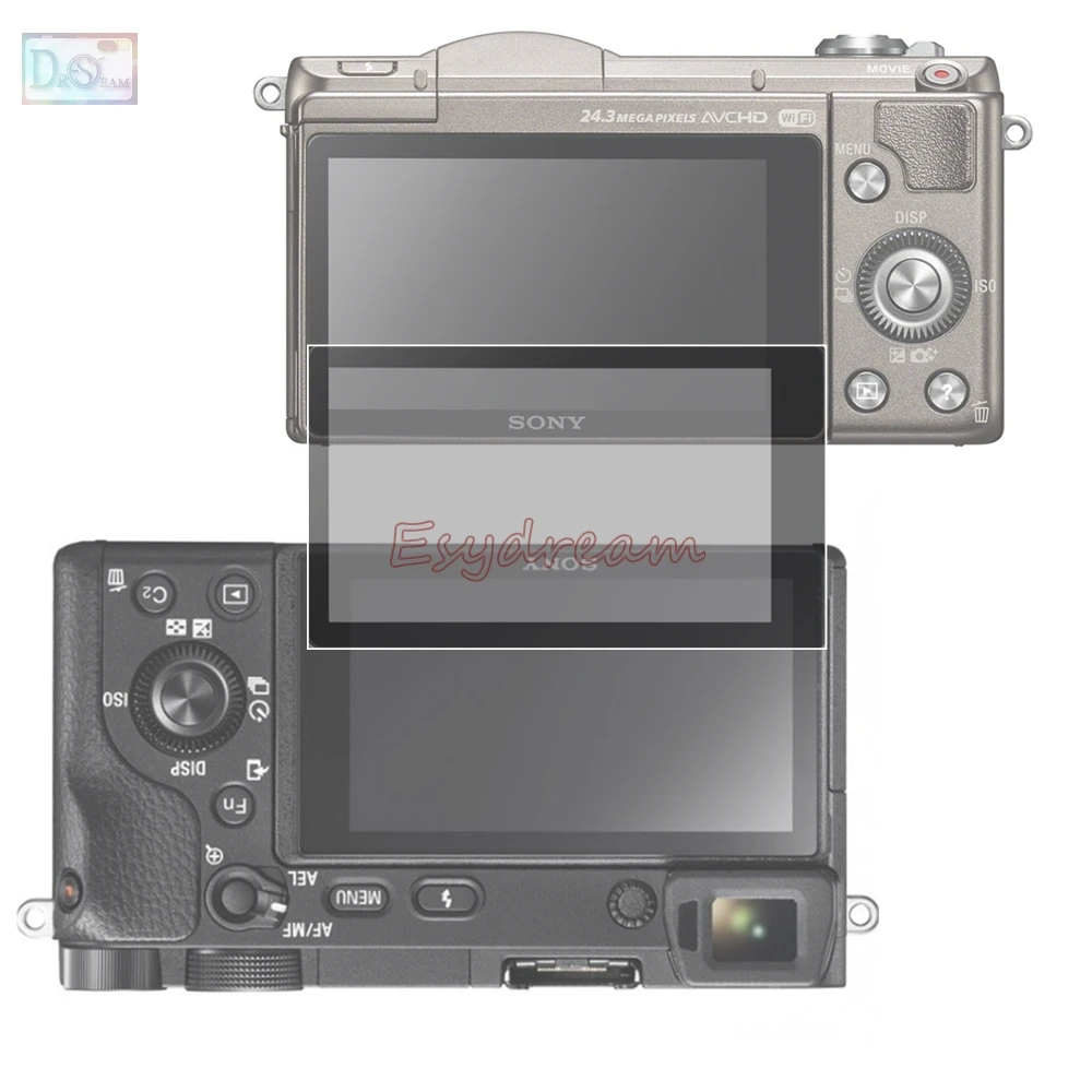 

Black Edging 3M Glass LCD Screen Protector Guard Cover Pefect for Sony A6500 A5100 NEX 3N 5N ILCE-6500 NEX-3N Concave Screen