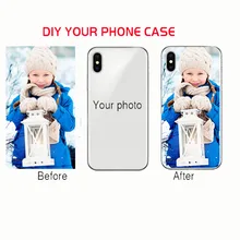 DIY Photo Soft Clear Name Cover Custom Design Phone Case Printed Coque For iphone 5s SE