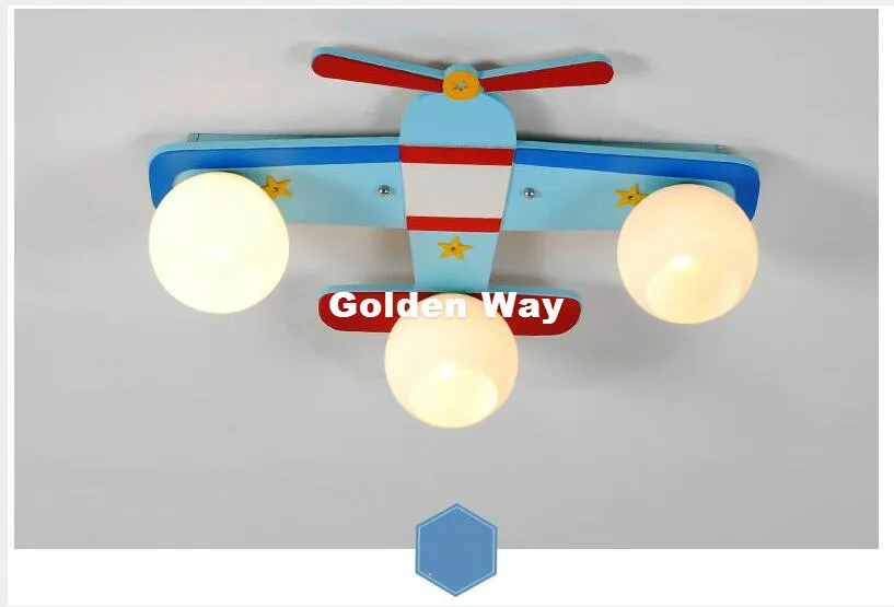 Воздушный самолет современные светодиодные потолочные лампы для спальни детская комната Домашний декоративный потолочный светильник